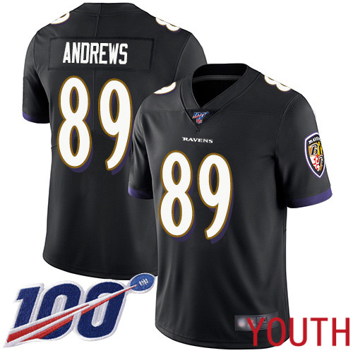 Baltimore Ravens Limited Black Youth Mark Andrews Alternate Jersey NFL Football 89 100th Season Vapor Untouchable